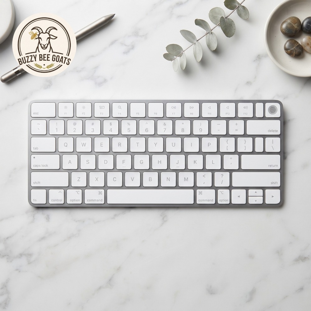 Apple Magic Keyboard with Touch ID - Silver Aluminum Wireless Mac Keyboard